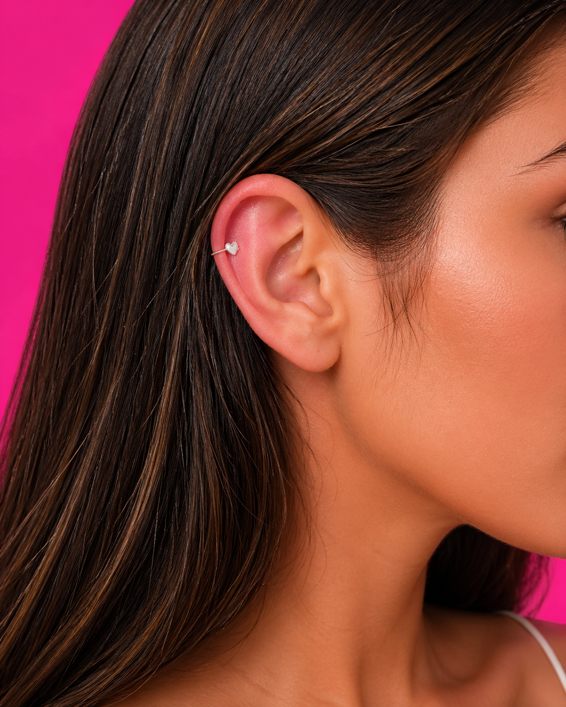 PIERCING "FAKE" BOLINHA CORAÇÃO