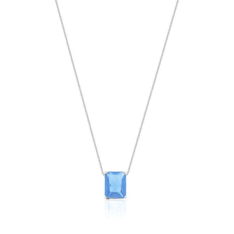 Colar galeria cristal azul