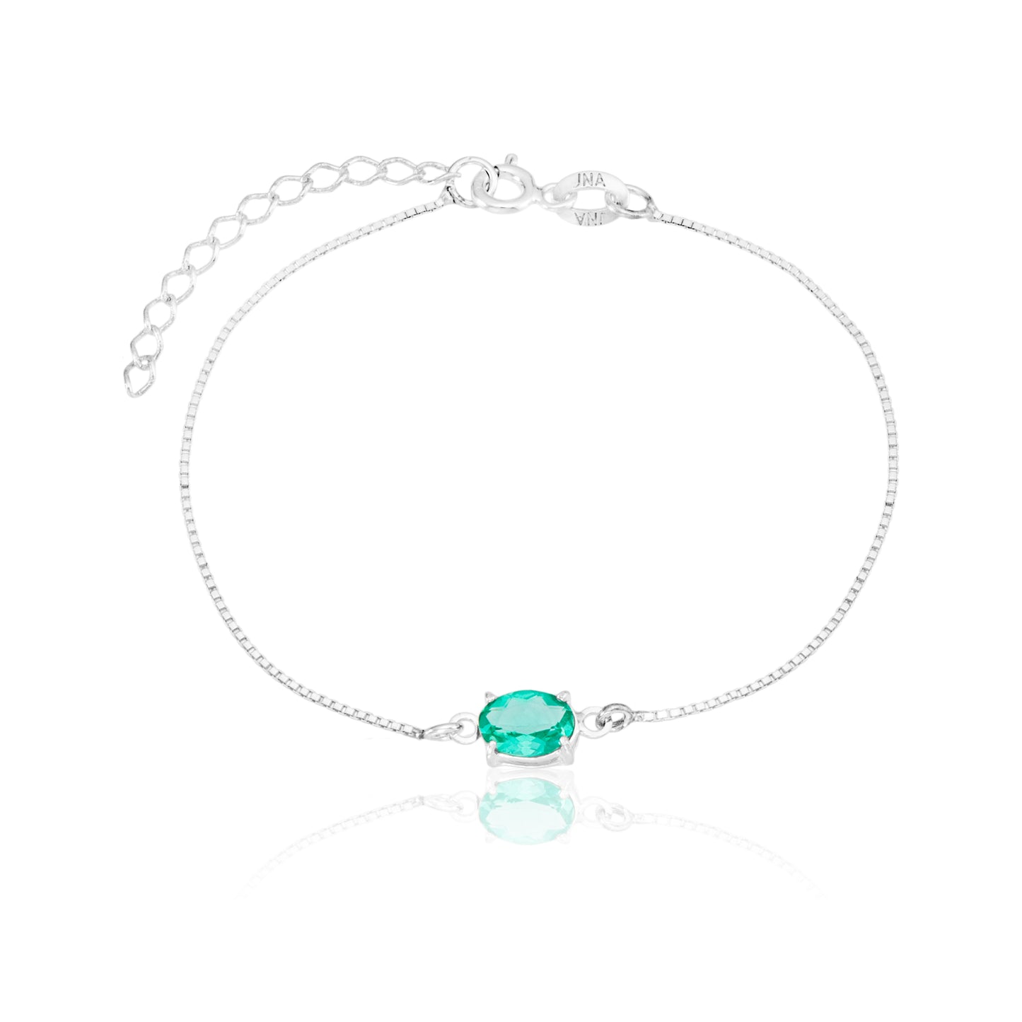 PULSEIRA VENEZIANA PEDRA OVAL TURMALINA